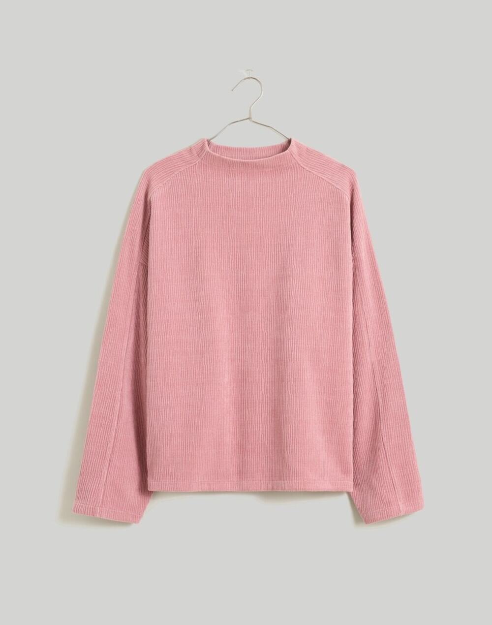 Madewell Striped Jacquard Funnelneck Top M